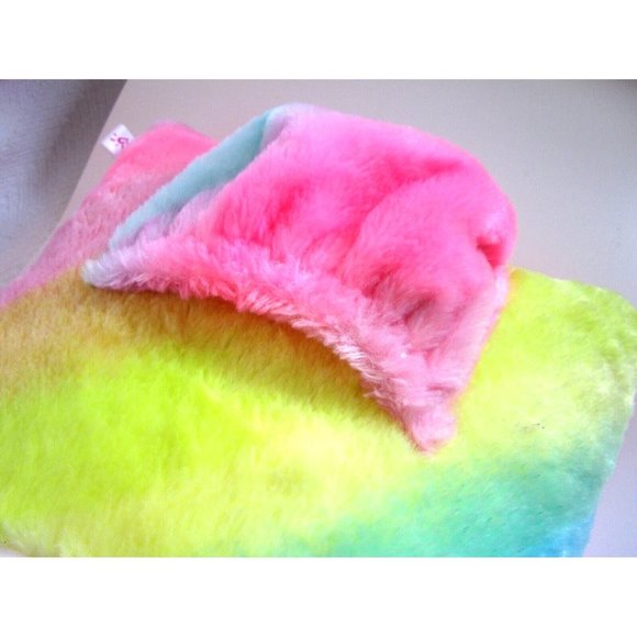 Justice Llama Unicorn Rainbow Pillow-Missing Mini Plush In Pouch 15" - Kellytoy - Picture 4 of 12
